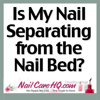Toenail separated from nail bed? | Yahoo Answers