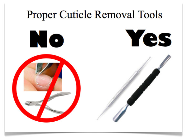 Nail Anatomy Proper cuticle Removing tool