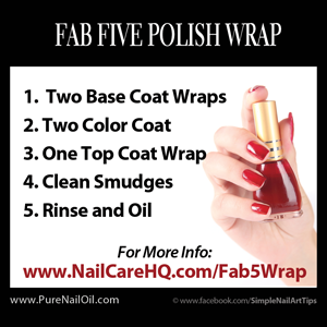 www.NailCareHQ.com Prevent Polish Chipping The Fab 5 Polish Wrap