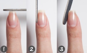 curved nails how to file